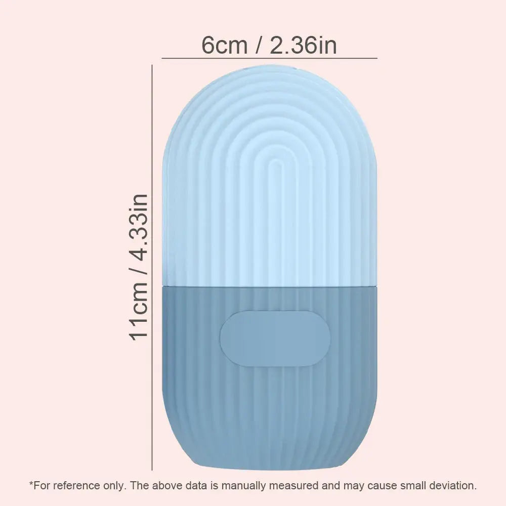 Reusable Silicone Face Ice Mask Mold for Cooling Puffy Eyes Soothing Skin Care Beauty Tool DIY Skincare Soft Flexible Freezer Sa - Femlinza
