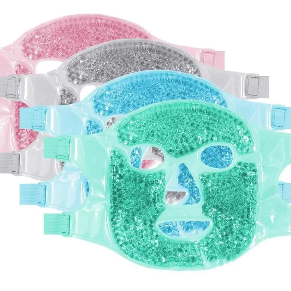 Relieve Fatigue Ice Gel Eye Face Mask Gel Beads Compress Reusable Sleep Mask Cold and Hot Heat Reduce Face Puff Skin Care Tool - Femlinza