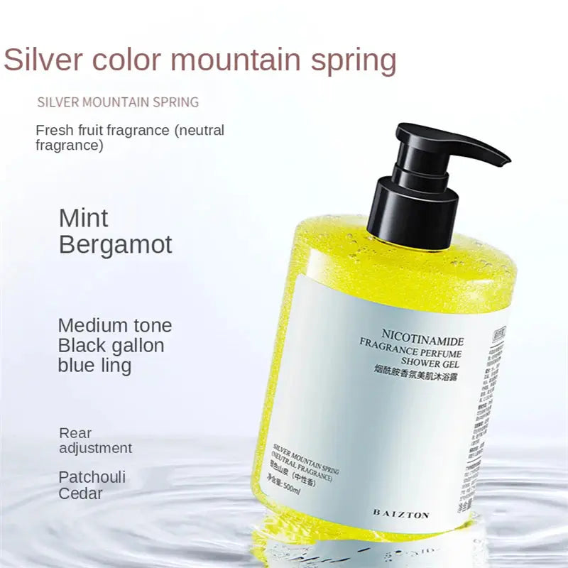 Niacinamide Perfume Shower Gel Body Wash Brightening Exfoliating Smoothing Gentle Cleansing Moisturizing Bath Lotion Women Men - Femlinza