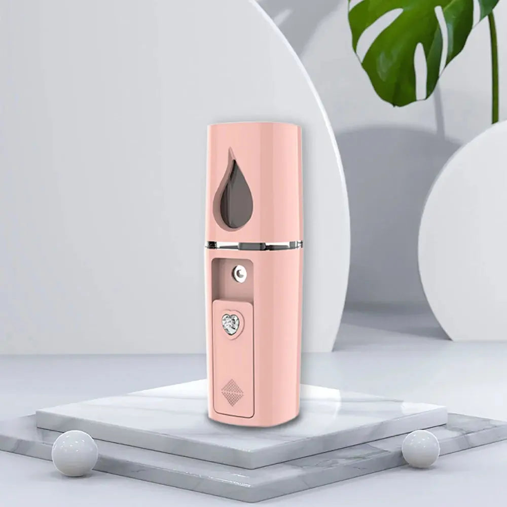 20ml Face Steamer Air Humidifier Portable Facial Sprayer Nebulizer Hydrating Anti-aging Mini Nano Wrinkle Women Beauty Skin Care - Femlinza