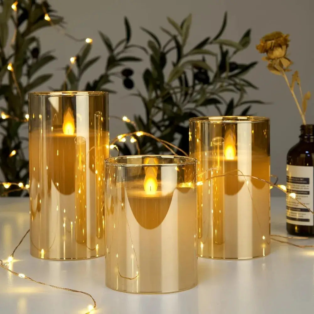 Flameless LED Candles with Remote – 3D Wick Battery Operated Set - Femlinza