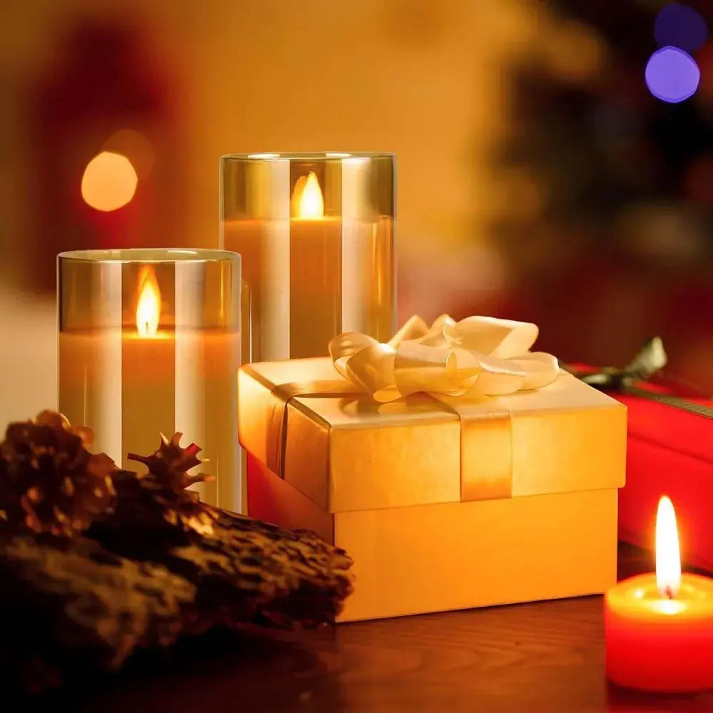 Flameless LED Candles with Remote – 3D Wick Battery Operated Set - Femlinza
