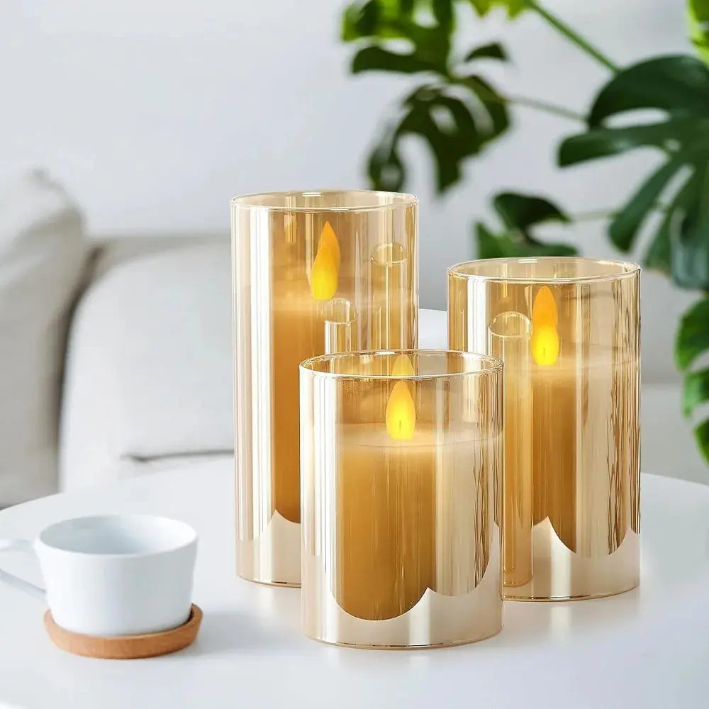 Flameless LED Candles with Remote – 3D Wick Battery Operated Set - Femlinza