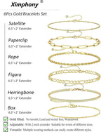 Gift Set Silver Bracelets for Women Trendy Sterling Silver Jewelry Set for Women Bracelets for Women Gold Jewelry set - Femlinza