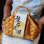 Gift Woven Flower Basket,decor Flower Basket Festival Wedding Birthday Creative Gift Woven Bag Hand Gift Basket Party Supplies - Femlinza