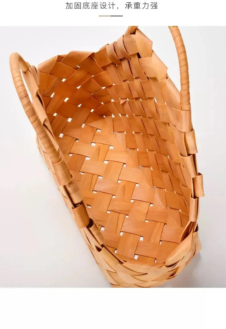 Gift Woven Flower Basket,decor Flower Basket Festival Wedding Birthday Creative Gift Woven Bag Hand Gift Basket Party Supplies - Femlinza