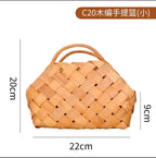 Gift Woven Flower Basket,decor Flower Basket Festival Wedding Birthday Creative Gift Woven Bag Hand Gift Basket Party Supplies - Femlinza