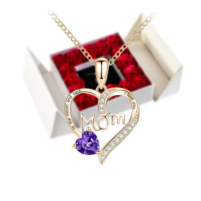 Gifts for Women Jewelry Pendant Necklace /w Soap Eternal Rose Gift Box Mother's Day Necklace Jewelry Wedding Anniversary Gifts - Femlinza