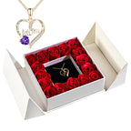 Gifts for Women Jewelry Pendant Necklace /w Soap Eternal Rose Gift Box Mother's Day Necklace Jewelry Wedding Anniversary Gifts - Femlinza