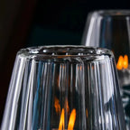 Glass Tealight Candle Holder – Elegant Decorative Lamp for Home & Weddings - Femlinza