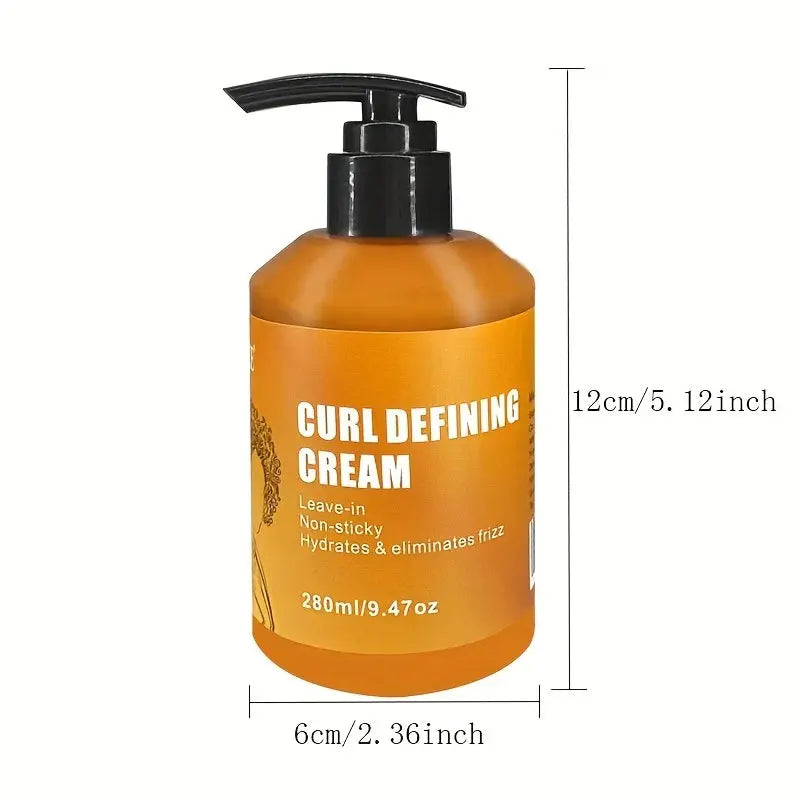 GZE CURL DEFINING CREAM with Argan Oil for Wavy and Curly Hair Hair Moisturizer and Deep Conditioning for Shine and Bounce - Femlinza