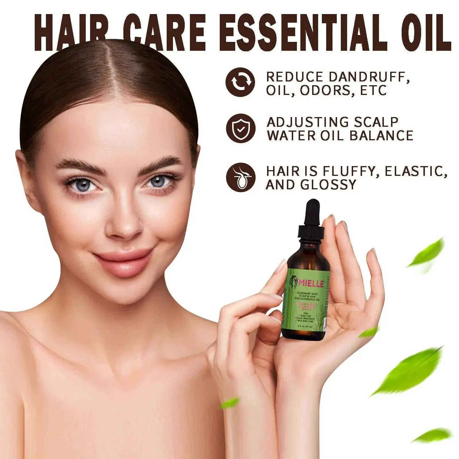Hair Care Oil Double Curl Hair Oil Multifunctional Hair Oil Conditioning Oil to Prevent Dryness and Reduce Split Ends - Femlinza