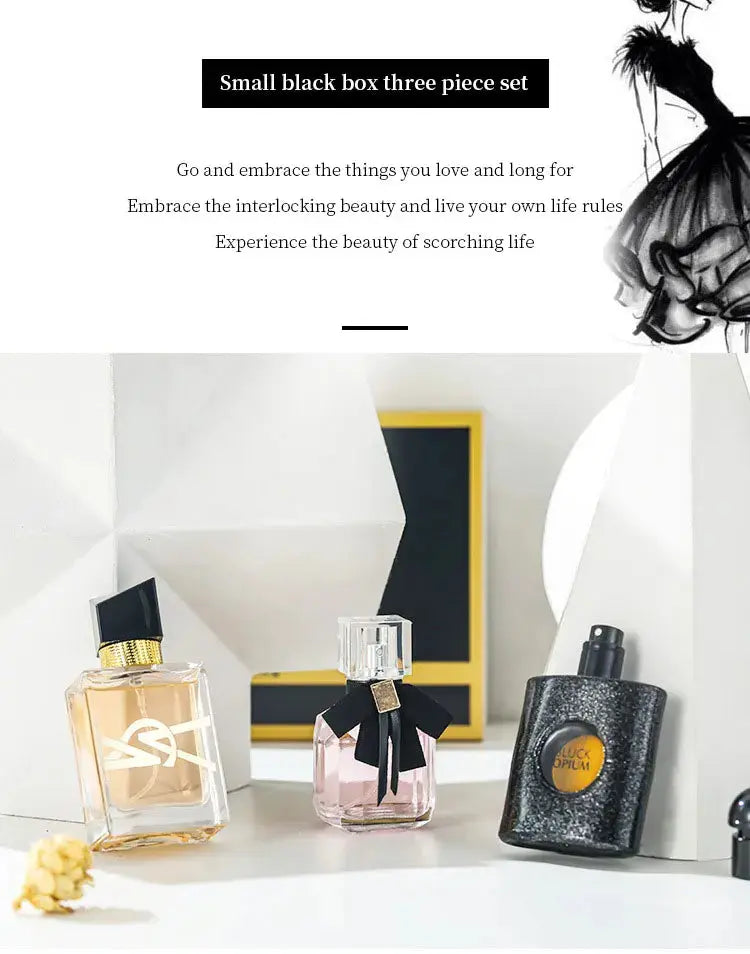 High Quality Original Women's Perfume Set Long-lasting Fragrance Eau de Toilette Women's Dating Gift Box Attract Men Dupes Gift - Femlinza