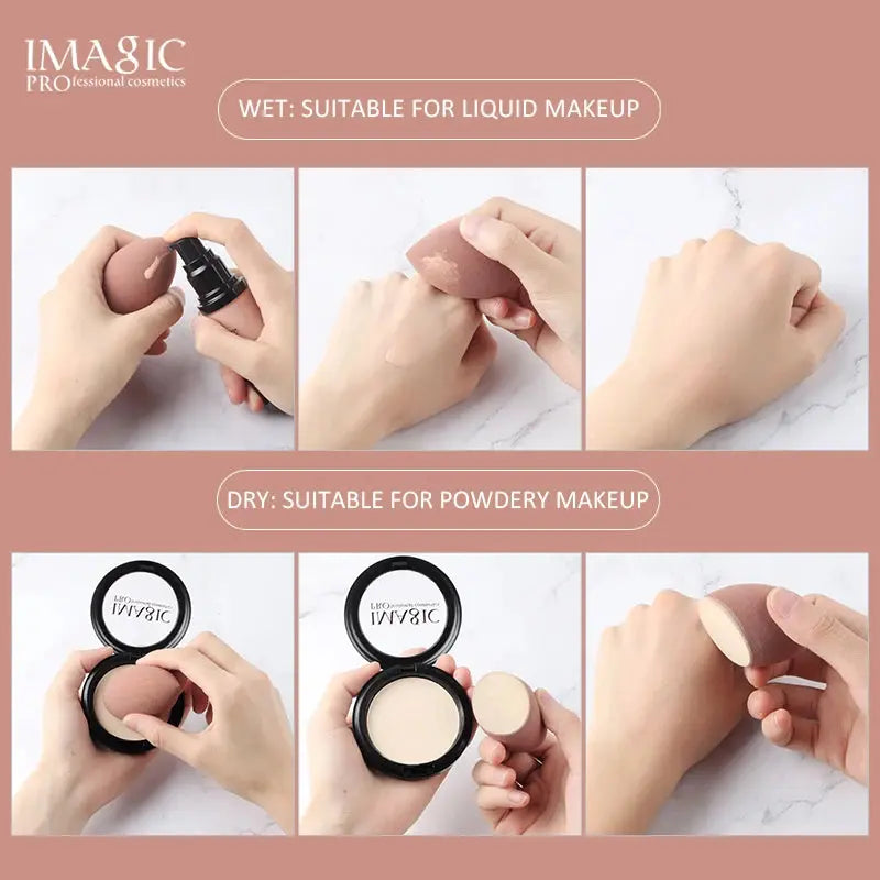 IMAGIC Beauty Sponge Face Wash Puff Gourd Water Drop Wet And Dry Makeup Tool - Femlinza