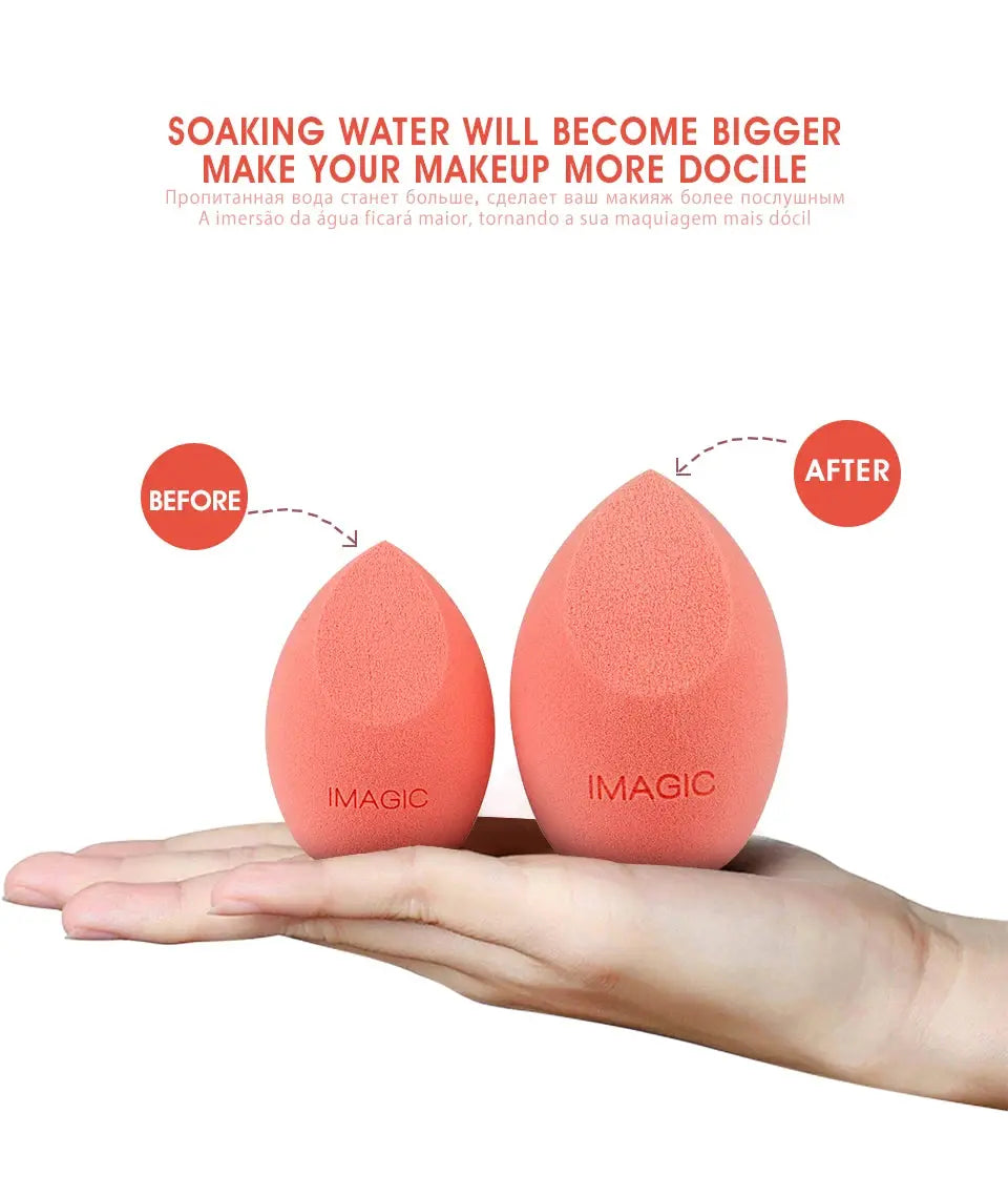 IMAGIC Beauty Sponge Face Wash Puff Gourd Water Drop Wet And Dry Makeup Tool - Femlinza