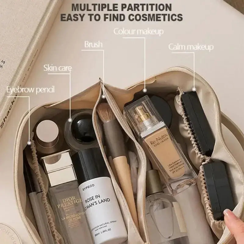 Large Capacity Travel Cosmetic Bag Multifunction Travel Cosmetic Bag Women Toiletries Organizer Female Storage Make Up Case Tool - Femlinza