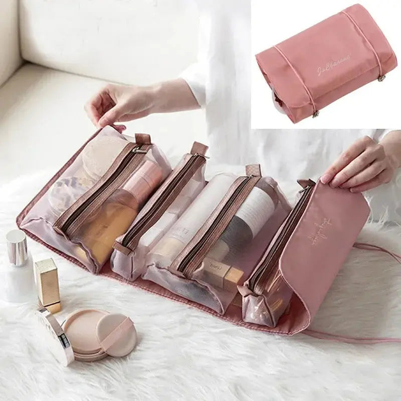 Large Capacity Travel Cosmetic Bag Multifunction Travel Cosmetic Bag Women Toiletries Organizer Female Storage Make Up Case Tool - Femlinza