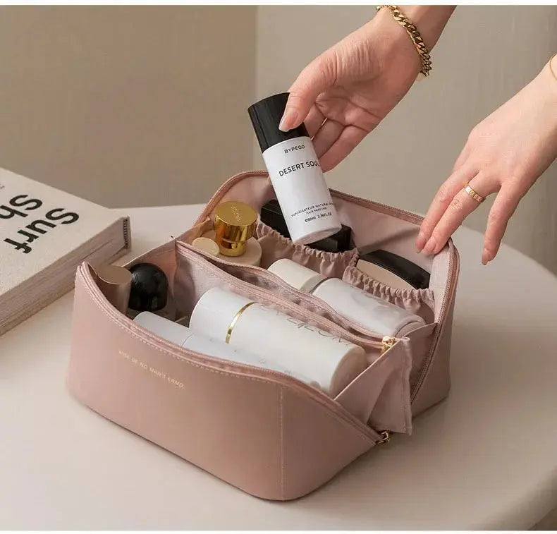 Large Capacity Travel Cosmetic Bag Multifunction Travel Cosmetic Bag Women Toiletries Organizer Female Storage Make Up Case Tool - Femlinza