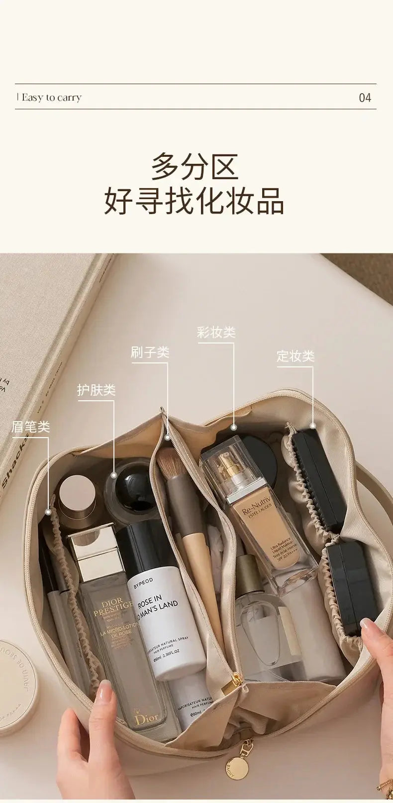 Large Capacity Travel Cosmetic Bag Multifunction Travel Cosmetic Bag Women Toiletries Organizer Female Storage Make Up Case Tool - Femlinza