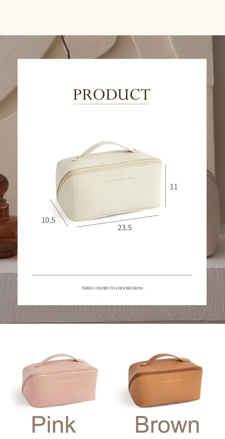 Large Capacity Travel Cosmetic Bag Multifunction Travel Cosmetic Bag Women Toiletries Organizer Female Storage Make Up Case Tool - Femlinza