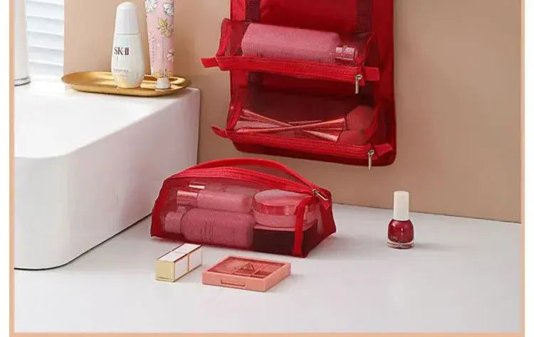 Large Capacity Travel Cosmetic Bag Multifunction Travel Cosmetic Bag Women Toiletries Organizer Female Storage Make Up Case Tool - Femlinza