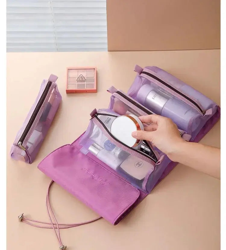 Large Capacity Travel Cosmetic Bag Multifunction Travel Cosmetic Bag Women Toiletries Organizer Female Storage Make Up Case Tool - Femlinza