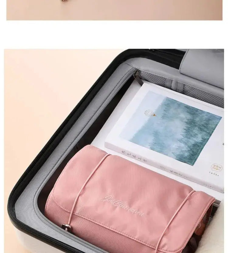 Large Capacity Travel Cosmetic Bag Multifunction Travel Cosmetic Bag Women Toiletries Organizer Female Storage Make Up Case Tool - Femlinza