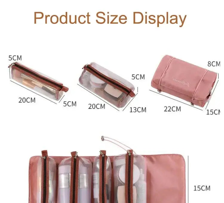 Large Capacity Travel Cosmetic Bag Multifunction Travel Cosmetic Bag Women Toiletries Organizer Female Storage Make Up Case Tool - Femlinza