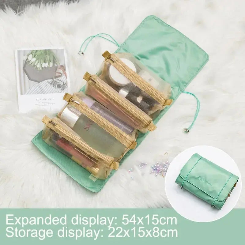 Large Capacity Travel Cosmetic Bag Multifunction Travel Cosmetic Bag Women Toiletries Organizer Female Storage Make Up Case Tool - Femlinza