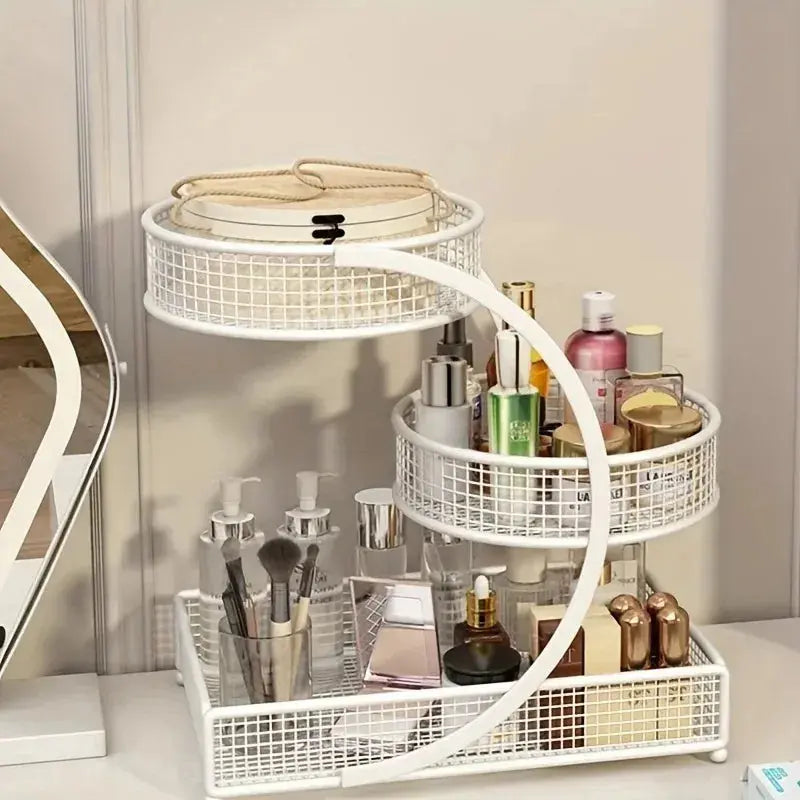 Lightweight Metal Makeup Storage Rack – No Installation Needed - Femlinza