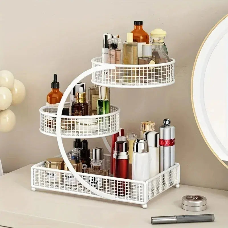 Lightweight Metal Makeup Storage Rack – No Installation Needed - Femlinza