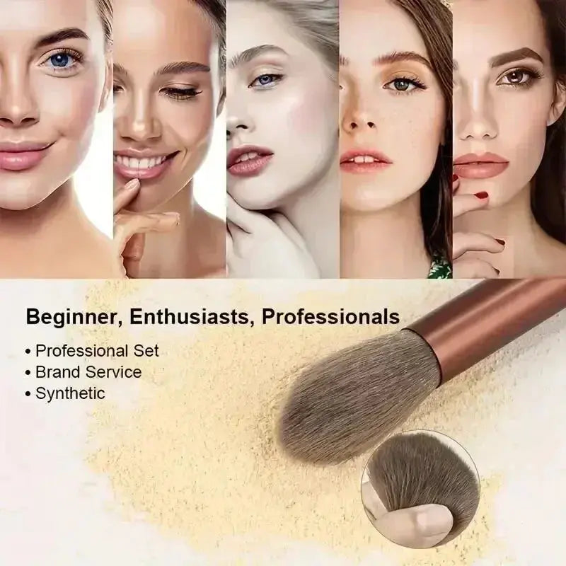 Makeup Brush Set Soft Fluffy Professiona Cosmetic Foundation Powder Eyeshadow Kabuki Blending Make Up Brush Beauty Tool Makeup - Femlinza