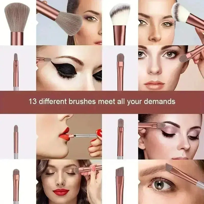 Makeup Brush Set Soft Fluffy Professiona Cosmetic Foundation Powder Eyeshadow Kabuki Blending Make Up Brush Beauty Tool Makeup - Femlinza
