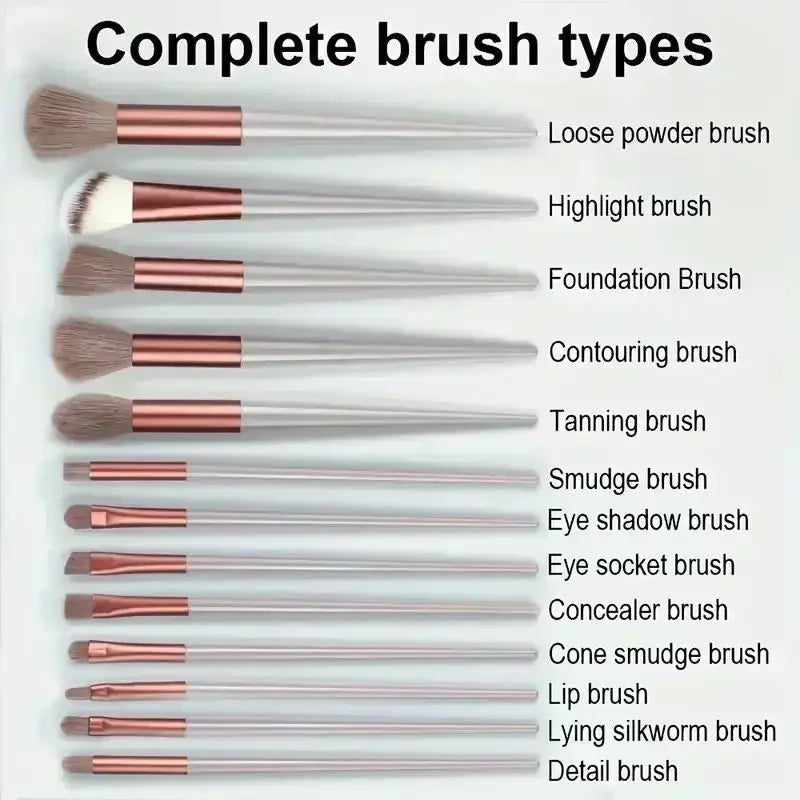 Makeup Brush Set Soft Fluffy Professiona Cosmetic Foundation Powder Eyeshadow Kabuki Blending Make Up Brush Beauty Tool Makeup - Femlinza