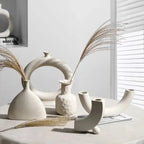 Modern Ceramic Art Vase – Minimalist Desktop & Home Decoration - Femlinza
