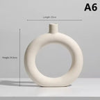 Modern Ceramic Art Vase – Minimalist Desktop & Home Decoration - Femlinza