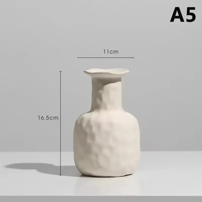 Modern Ceramic Art Vase – Minimalist Desktop & Home Decoration - Femlinza