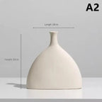 Modern Ceramic Art Vase – Minimalist Desktop & Home Decoration - Femlinza