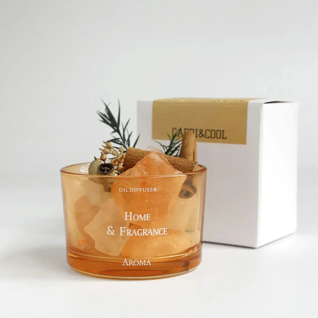 Natural Stone Essential Oil Diffuser – Crystal Aromatherapy Home Decor Set - Femlinza