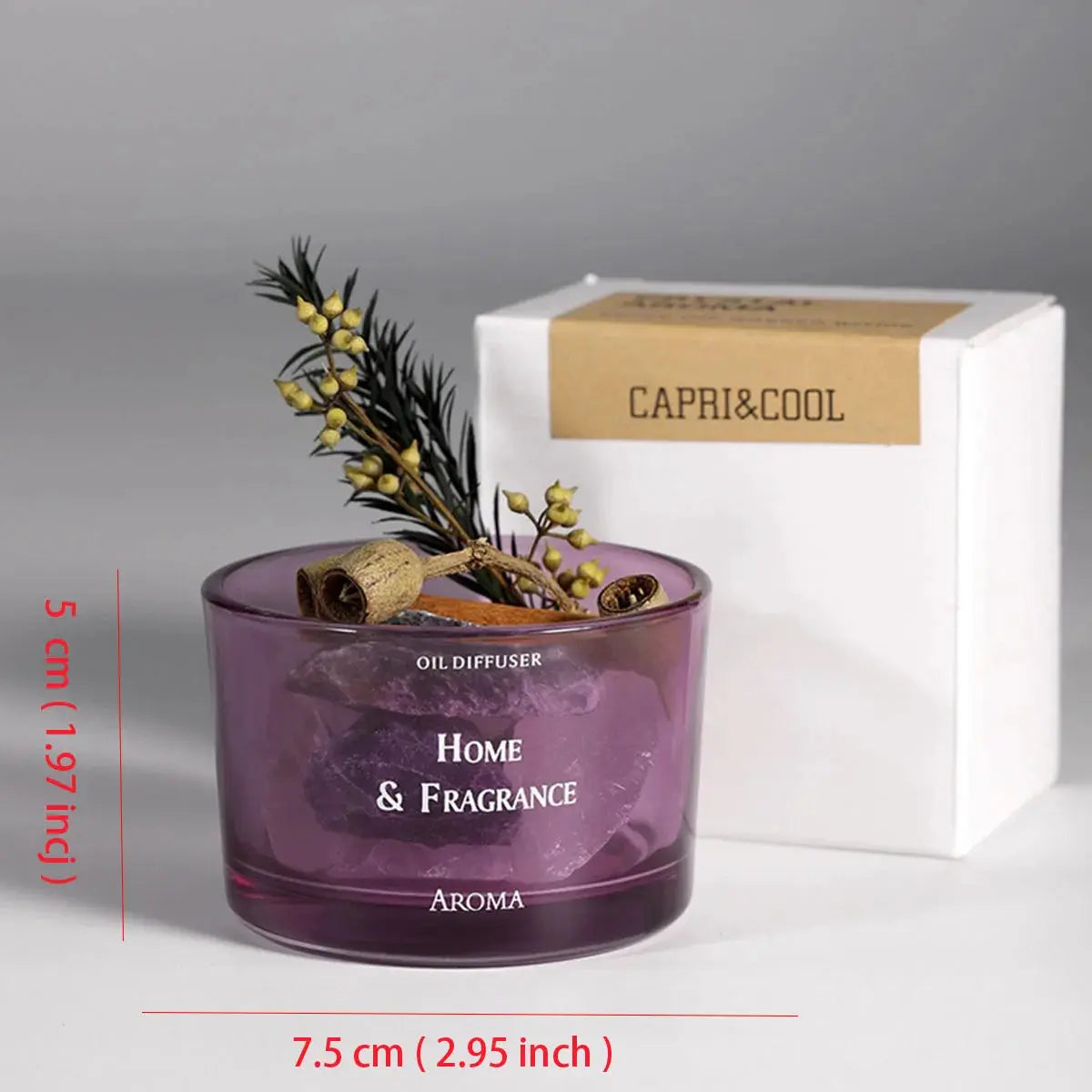 Natural Stone Essential Oil Diffuser – Crystal Aromatherapy Home Decor Set - Femlinza