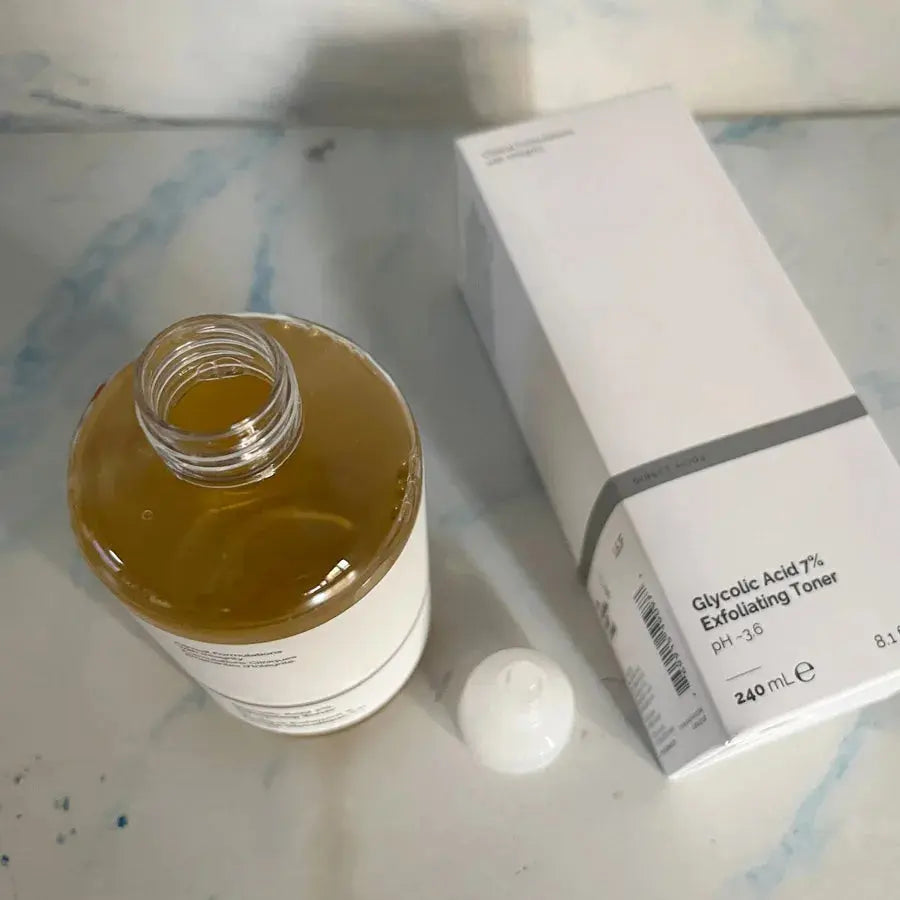 New Glycolic Acid 7% Exfoliating Toner 240ML and Toning Solution pH 3.6 Clinical Formulations with Inregrity - Femlinza