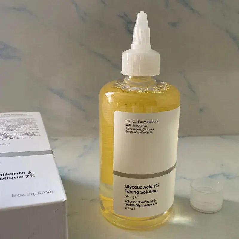New Glycolic Acid 7% Exfoliating Toner 240ML and Toning Solution pH 3.6 Clinical Formulations with Inregrity - Femlinza