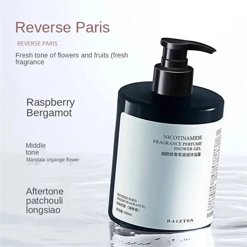 Niacinamide Perfume Shower Gel Body Wash Brightening Exfoliating Smoothing Gentle Cleansing Moisturizing Bath Lotion Women Men - Femlinza