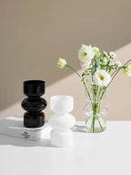 Nordic Glass Flower Vase – Modern Desktop & Home Decoration - Femlinza