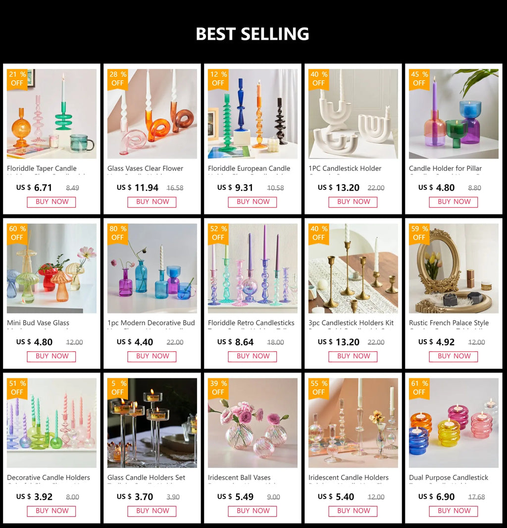 Nordic Glass Flower Vase – Modern Desktop & Home Decoration - Femlinza