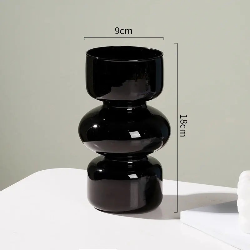 Nordic Glass Flower Vase – Modern Desktop & Home Decoration - Femlinza