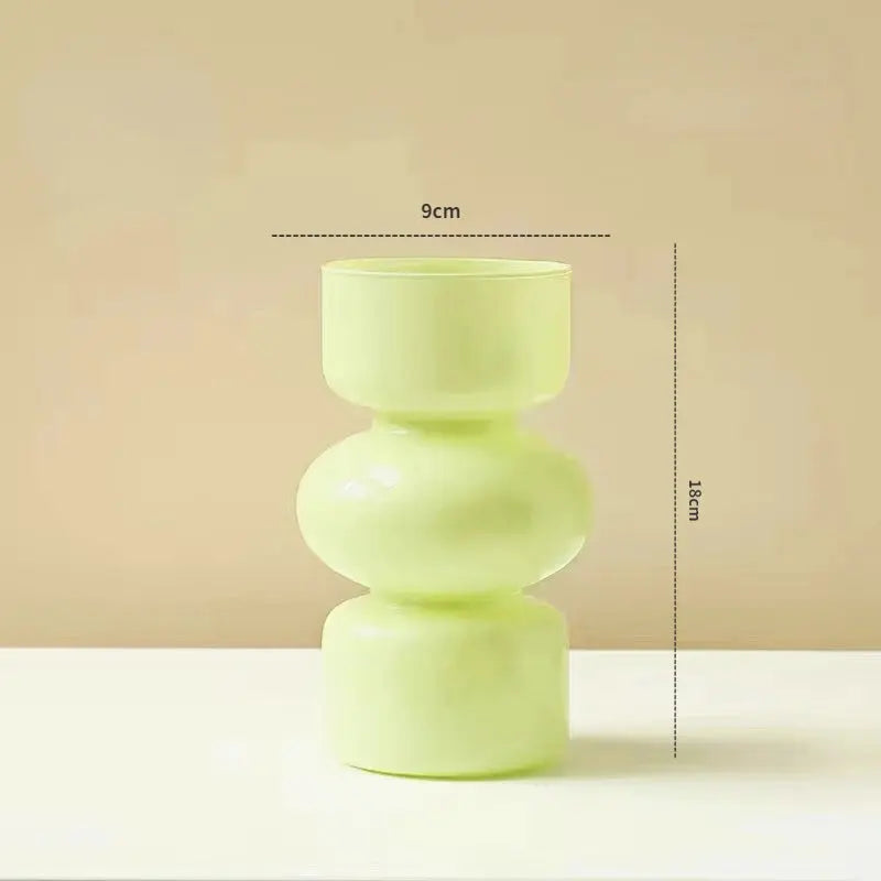 Nordic Glass Flower Vase – Modern Desktop & Home Decoration - Femlinza
