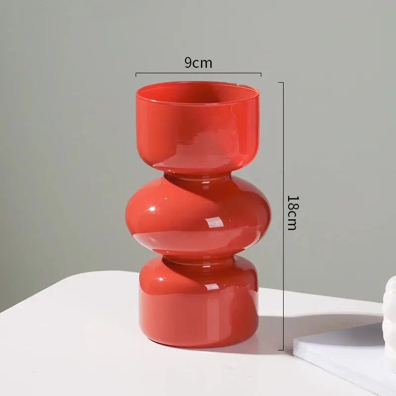 Nordic Glass Flower Vase – Modern Desktop & Home Decoration - Femlinza