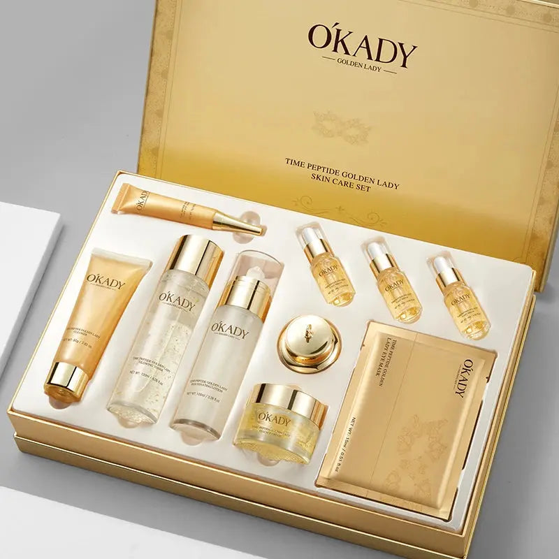 OKADY 10-Piece Skincare Set – Anti-Aging & Daily Care Routine - Femlinza