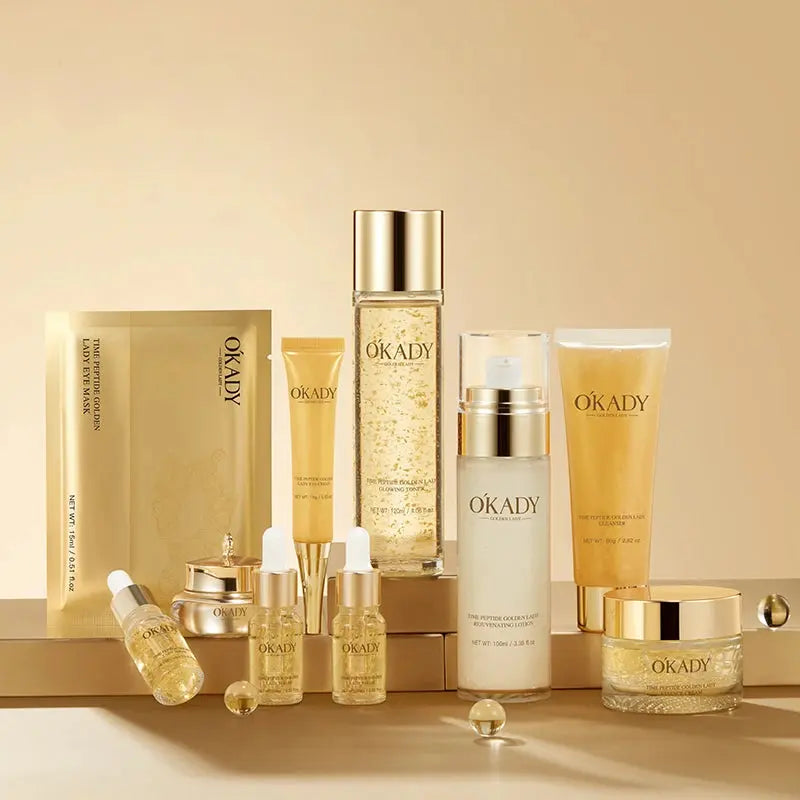 OKADY 10-Piece Skincare Set – Anti-Aging & Daily Care Routine - Femlinza